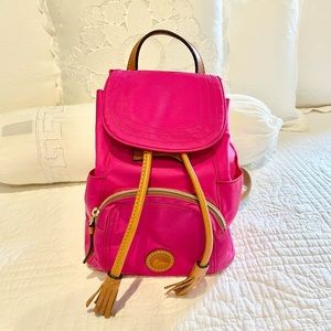 Dooney and Bourke Pink Small Nylon Backpack